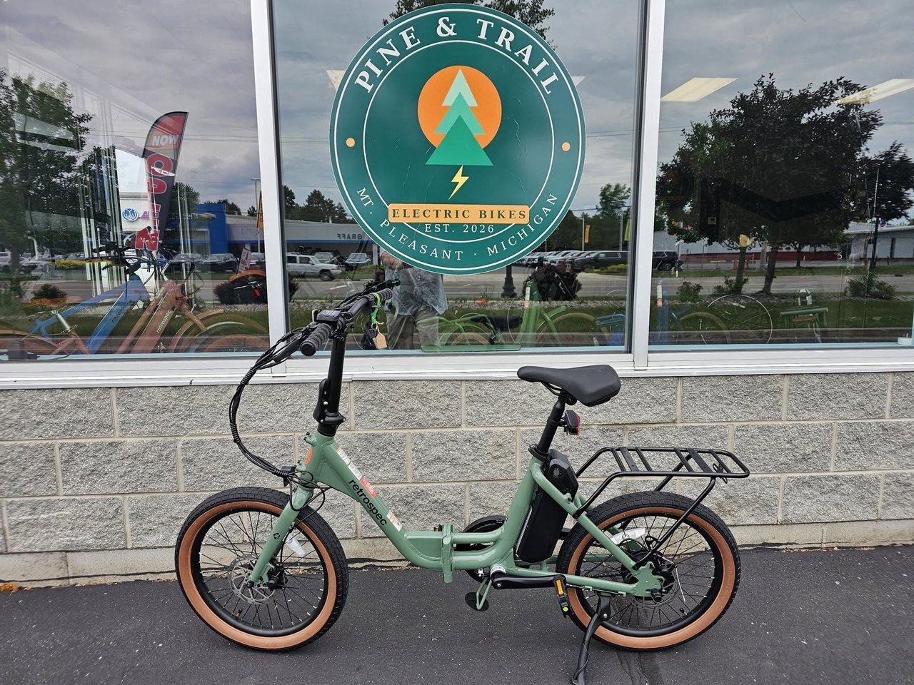 The Pine and Trail storefront in Mt. Pleasant, Michigan